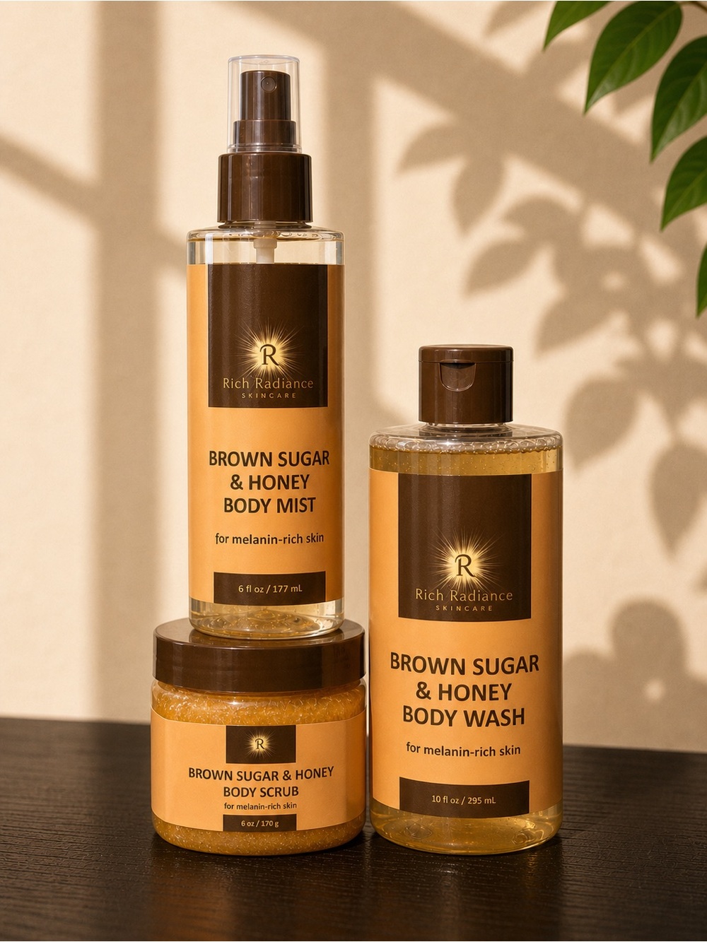 Brown Sugar Honey Body Care 3 Piece Bundle